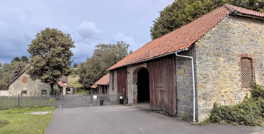 Startfoto - Haus kaufen in Kalletal - Resthof mit idyllischem Bachlauf auf 3,5 ha zu verkaufen