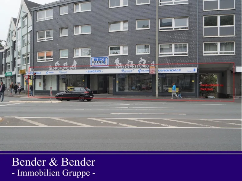 Frontansicht - Laden/Einzelhandel mieten in Siegen - *PROVISIONSFREI* Verkaufs- Dienstleistungsflächen-beste, zentrale Citylage ! Ehemals *bike-corner*