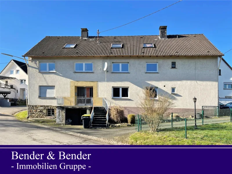www.bender-immobilien.de - Zinshaus/Renditeobjekt kaufen in Nümbrecht - Mehrfamilienhaus mit 3 Wohneinheiten und 1 Doppelgarage in Nümbrecht!