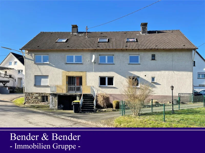 www.bender-immobilien.de - Haus kaufen in Nümbrecht - Einfamilienhaus mit 2 vermieteten Wohneinheiten und 1 Doppelgarage in Nümbrecht!