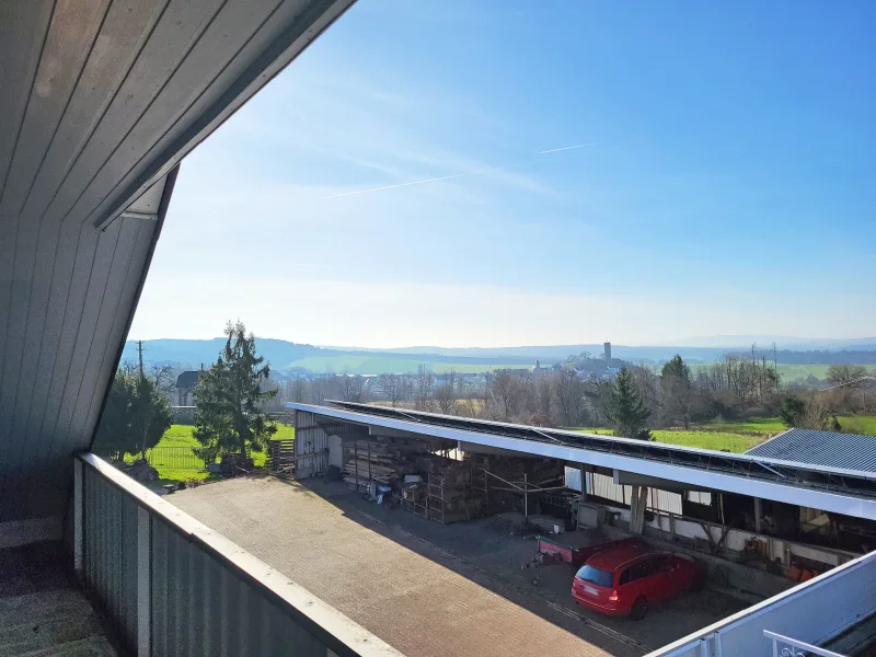 Aussicht vom Balkon