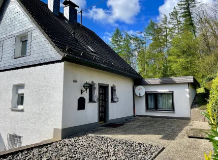 Eingangsbereich - Haus kaufen in Wiehl - Einfamilienhaus mit Erweiterungsbau, Garage und großem Garten!