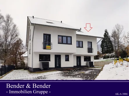 Titelbild mit Logo - Haus kaufen in Mehren - Provisionsfrei! Schlüsselfertiger Neubau als DHH in idyllischer Lage!