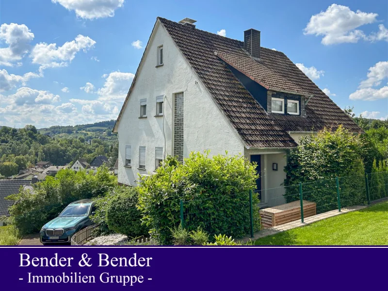 www.bender-immobilien.de - Haus kaufen in Morsbach - Solides Einfamilienhaus im Zentrum von Morsbach mit wunderschöner Aussicht!