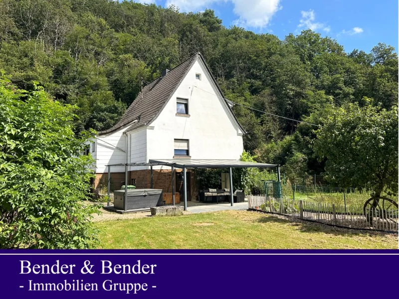 www.bender-immobilien.de - Haus kaufen in Morsbach - Freistehendes Einfamilienhaus in idyllischer Alleinlage von Morsbach!