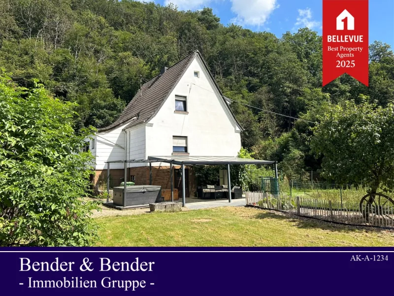 www.bender-immobilien.de - Haus kaufen in Morsbach - Freistehendes Einfamilienhaus in idyllischer Alleinlage von Morsbach!