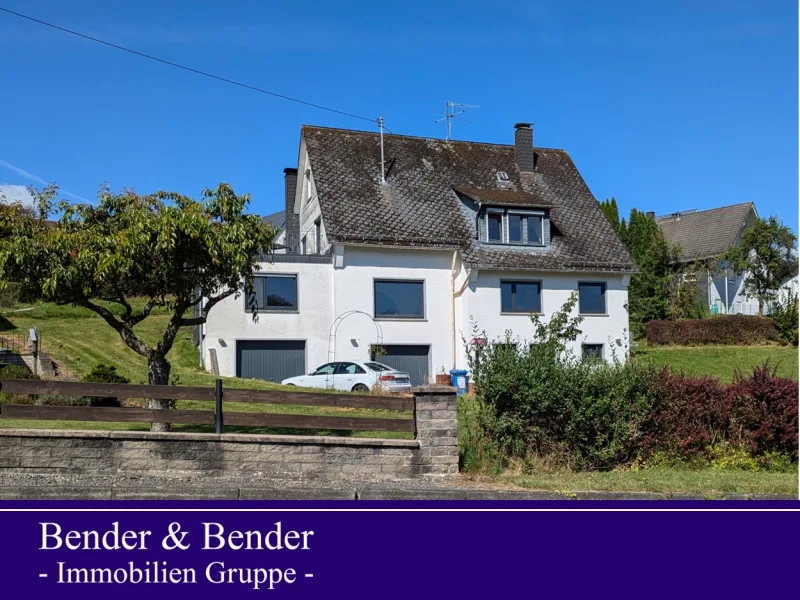 Ansicht Straße - Haus kaufen in Daaden VG - Geräumiges Zweifamilienhaus mit großem Garten - Ihr neues Zuhause mit viel Platz und Natur!