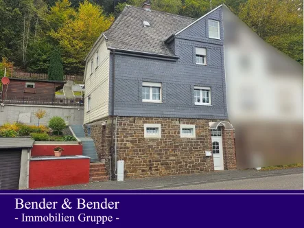 Ansicht Straße - Haus kaufen in Daaden - Gepflegte Doppelhaushälfte mit Etagengarten und Terrasse in zentraler Lage!