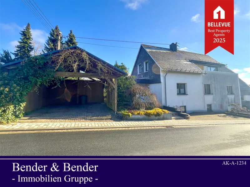 www.bender-immobilien.de - Haus kaufen in Zinhain - Einfamilienhaus in bevorzugter Wohnlage von Bad Marienberg OT - Mit tollem Fernblick!