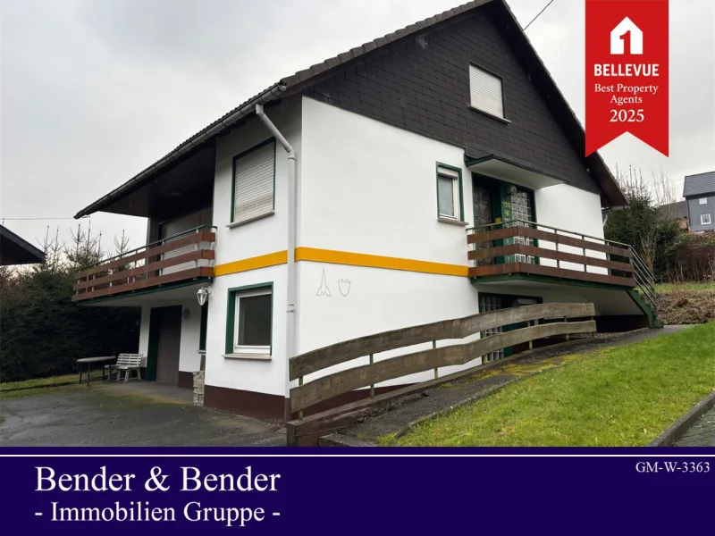 www.bender-immobilien.de - Haus kaufen in Morsbach - Freistehendes Einfamilienhaus in ruhiger Lage von Morsbach!