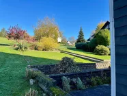 Terrasse hinter dem Haus