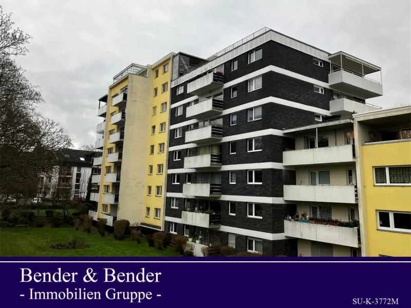 Außenansicht - Wohnung mieten in Bad Honnef - Teil-Möbliertes Appartement mit Balkon und wunderschöner Aussicht!