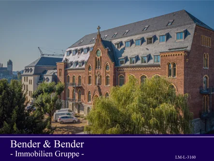 Vorderansicht  - Wohnung mieten in Limburg an der Lahn - Stilvolle 2 Zimmerwohnung mit Dachterrasse im historischen Kloster von Limburg!