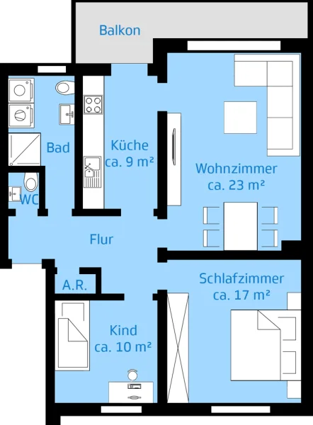 Grundriss Hochparterre