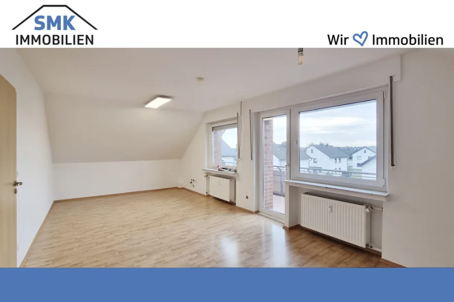 Titelbild - Wohnung mieten in Schloß Holte-Stukenbrock - Komfortable und helle 3-Zimmer-Dachgeschoss-wohnung mit schönem Balkon!