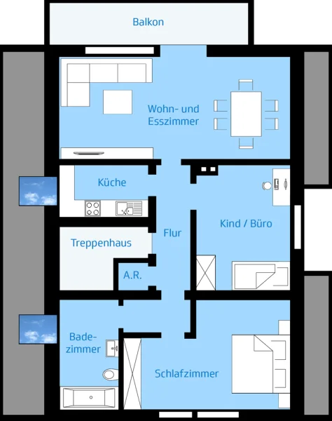 Grundriss Dachgeschoss