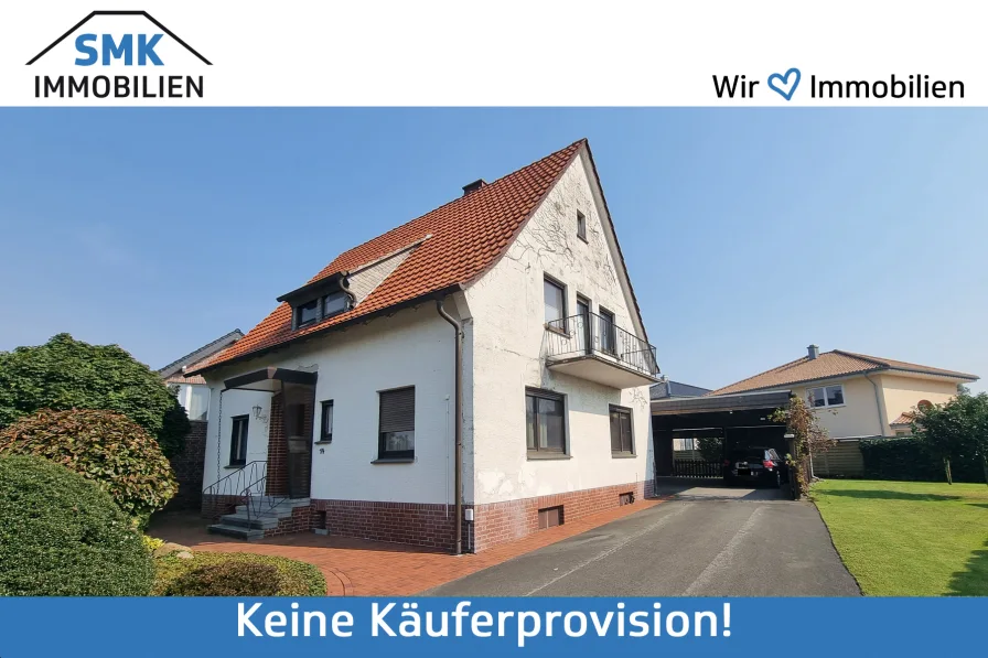 Titelbild - Haus kaufen in Verl - Sanierungsbedürftiges Zweifamilienhaus sucht motivierten Handwerker!