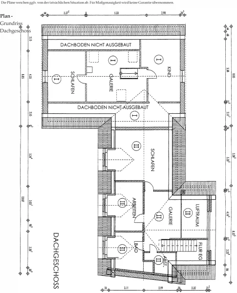 Grundriss Dachgeschoss