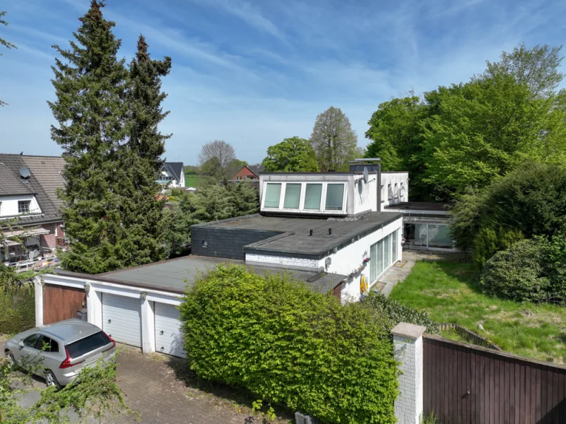 Luftaufnahme  - Haus kaufen in Selm-Cappenberg - Architektenhaus mit großem Grundstück Top-Lage auf Cappenberg
