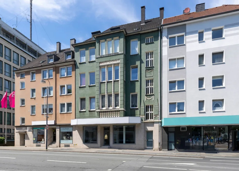 Frontansicht  - Haus kaufen in Dortmund - Attraktive Kapitalanlage 8-Familienhaus mit Gewerbeeinheit + separatem Geschäftsgebäude