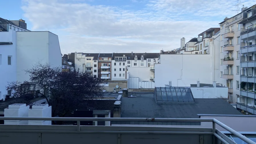 Ausblick vom Balkon 