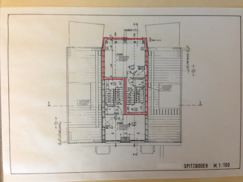 Grundriss Spitzboden