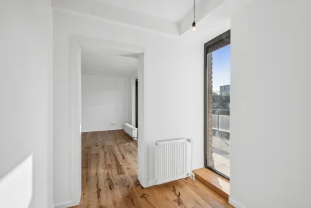 Eingangsbereich - Wohnung mieten in Düsseldorf/Zoo - Erstbezug nach Sanierung: Stilvolle 90 m² Maisonette mit hochwertiger Ausstattung!