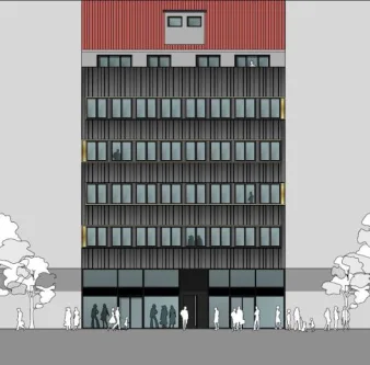 Fassadenkonzept - Büro/Praxis mieten in Saarbrücken - hochwertig renovierte Bürofläche in Top-Innenstadtlage von Saarbrücken