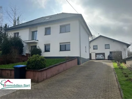 Straßenansicht - Haus kaufen in Wincheringen - WINCHERINGEN: Wohnhaus mit 3 Wohnungen u. Baugrundstück