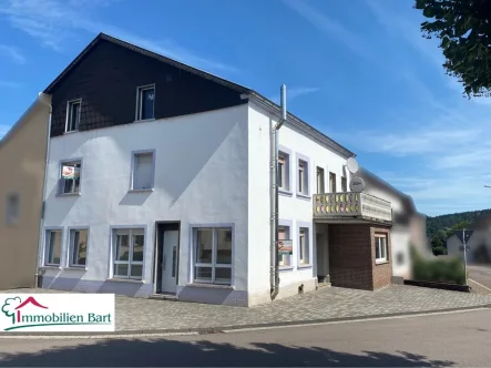 Straßenansicht  - Haus kaufen in Trassem - SAARBURG (TRASSEM): WOHNHAUS MIT 2 WOHNUNGEN