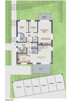 Grundriss EG W3 - Wohnung kaufen in Mettlach - METTLACH: NEUBAU A + WOHNUNG / HÖHENLAGE / FERNSICHT !