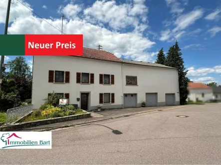 Straßenansicht - Haus kaufen in Perl / Oberleuken - GRENZNÄHE LUXEMBURG: BAUERNHAUS MIT NEBENGEBÄUDEN AUF 14 AR!