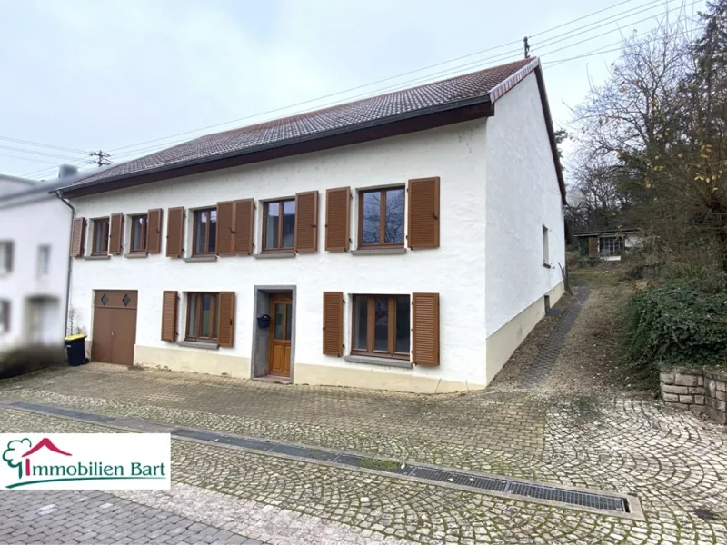 Straßenansicht - Haus kaufen in Perl / Nennig - 5 MIN. VON L-REMICH:CHARMANTES BAUERNHAUS AUF 10 AR IN TOP-LAGE!