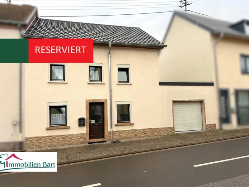 Vorlage_reserviert - Haus kaufen in Merzig / Besseringen - BESSERINGEN: KL. WOHNHAUS MIT GARTEN UND GARAGE!