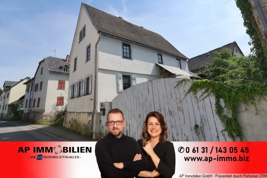 AP Immobilien GmbH Mainz - Haus kaufen in Hünfelden - Einfamilienhaus mit Scheune in Hünfelden-Heringen