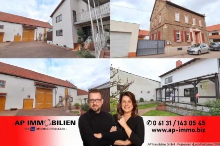 AP Immobilien GmbH Mainz! - Haus kaufen in Gimbsheim - 2 Häuser, 1 Scheune - Hier können Sie Ihre Ideen leben! *PROVISIONFREI F. D. KÄUFER*