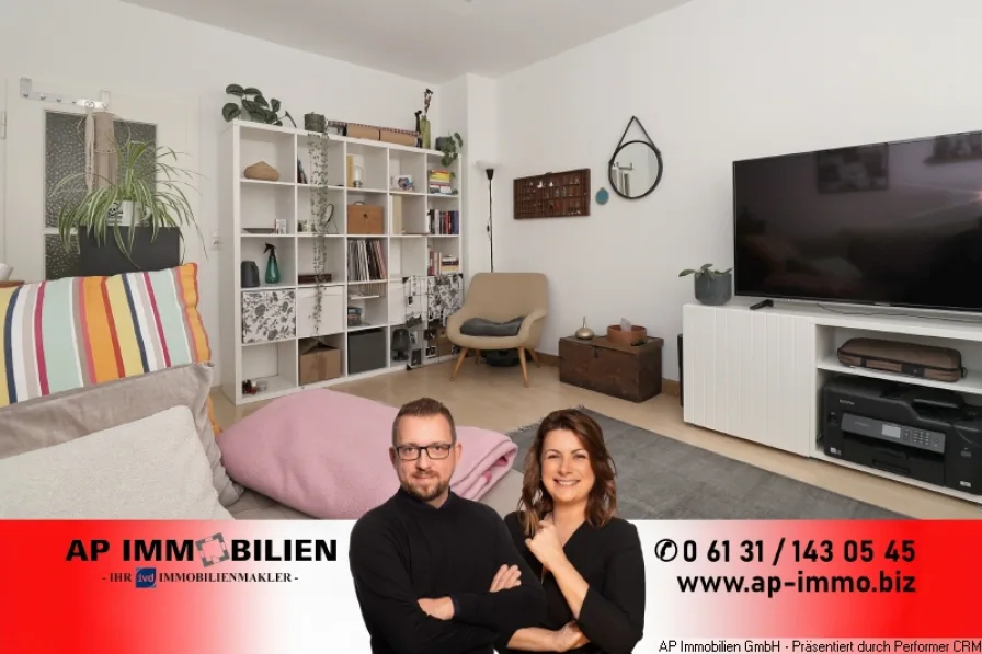 AP Immobilien GmbH Mainz - Wohnung mieten in Mainz - NEUSTADT - Der Klassiker: 2 Zimmer, Küche, Bad, Balkon