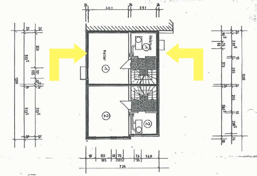 Grundriss Keller