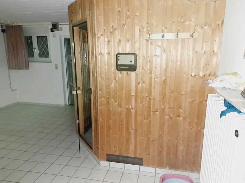 Sauna im Keller