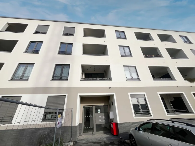 Außenansicht - Wohnung mieten in Mainz-Weisenau - Neubau: Dreizimmerwohnung mit Balkon und 2 Stellplätzen im Heiligkreuzviertel!