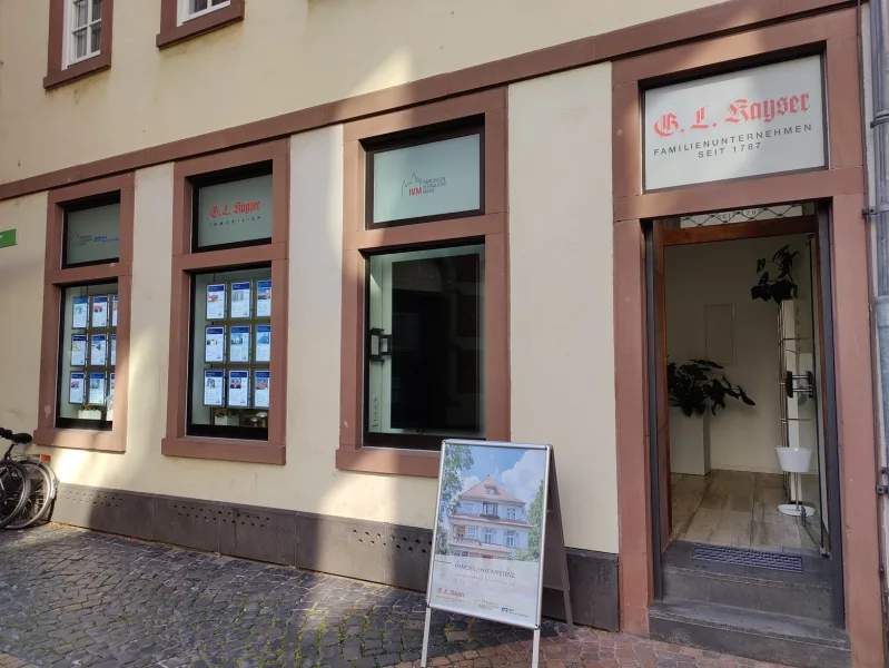 Aussenansicht - Büro/Praxis mieten in Mainz-Altstadt - Exklusives 1-Raum-Büro/Laden in Kirchgarten Altstadt, mit Lager- und Toilettenraum.