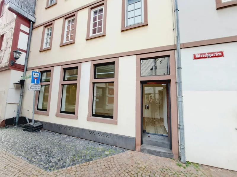 Hausansicht - Büro/Praxis mieten in Mainz-Altstadt - Büro im Kirschgarten Altstadt, mit Lager- und Toilettenraum.