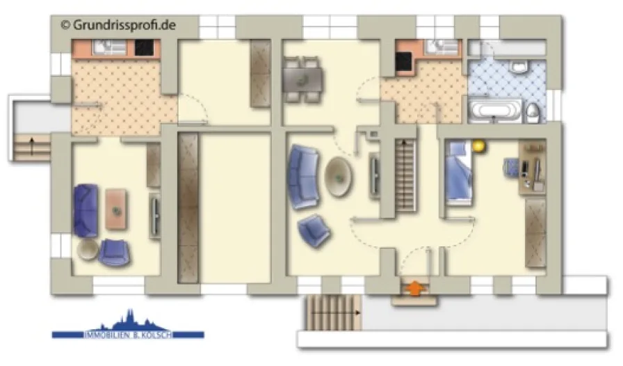 Erdgeschoss - Haus kaufen in Finkenbach-Gersweiler - Freistehendes Einfamilienhaus mit Umbaupotenzial und großem Garten