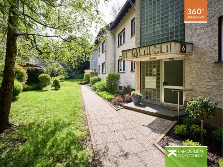 Weg zum Haus - Wohnung kaufen in Velbert - Ruhig und familiengerecht: Großzügige Wohnung in gepflegter Wohnanlage!