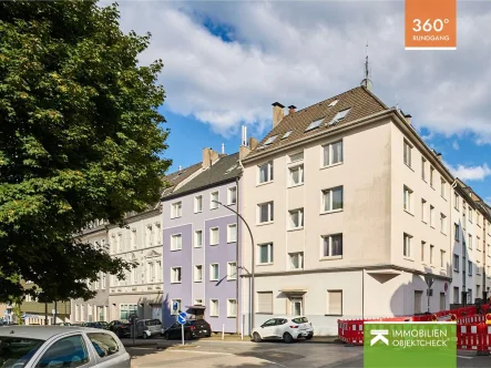 Blick auf das Haus - Zinshaus/Renditeobjekt kaufen in Essen - Gepflegtes Mehrfamilienhaus nahe Uni-Klinik