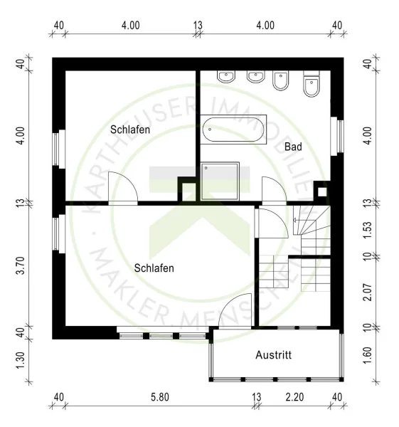 Grundriss Obergeschoss