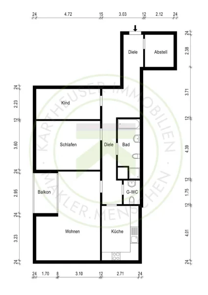 Zwingenberger Weg 79a - Grundriss