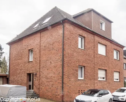9547 Strassenansicht - Wohnung kaufen in Herten - Westerholt komfortable und schicke EG-Eigentumswohnung mit Garten und Terrasse