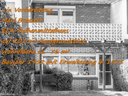 9560 in Vorbereitung - Haus kaufen in Marl - Sie suchen ? - Wir haben ! Reihenmittelhau (ECA Klassiker) in Marl-Brassert