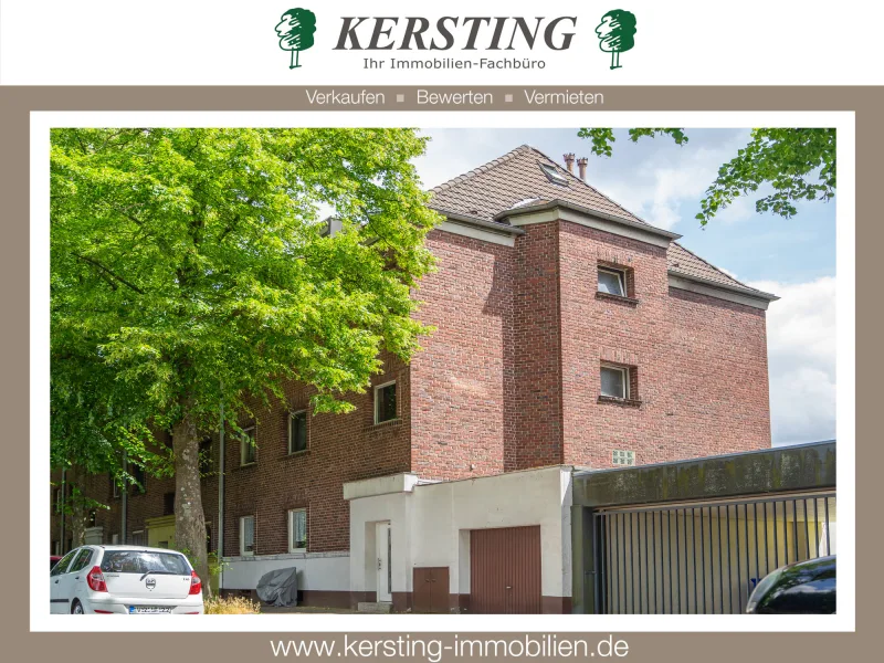  - Haus kaufen in Krefeld / Kempener Feld/Baackeshof - Vollvermietetes 4-Parteienhaus mit hübschem Garten und großer Garage in zentraler Lage